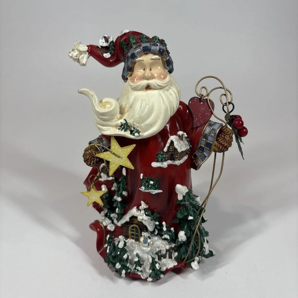 Home Interiors Let's Celebrate Santa Claus Figure 2002‎ #55048 Christmas Holiday